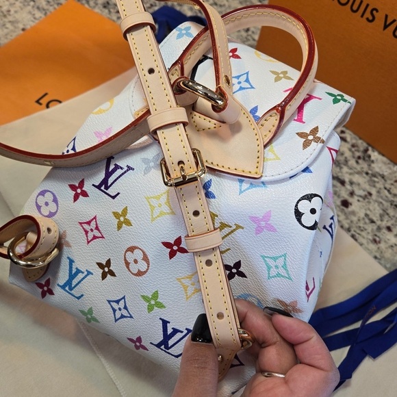 NEW Louis Vuitton x Murakami Venice Backpack in Multicolor Monogram 2025 Release main image 7
